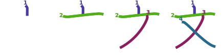 stroke order diagram of kanji '文'